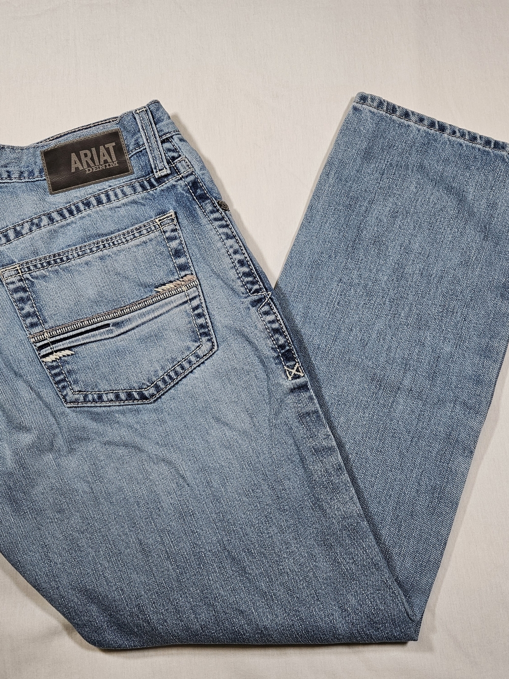 Ariat M4 Marston Straight Leg Jeans Men's W33 L30 Relaxed Fit Denim Pants